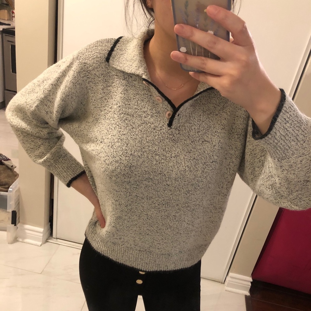 Vintage salt and pepper sweater